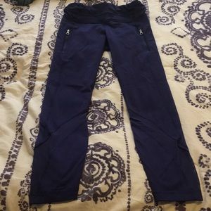 Lululemon blue tights size 6 worn once